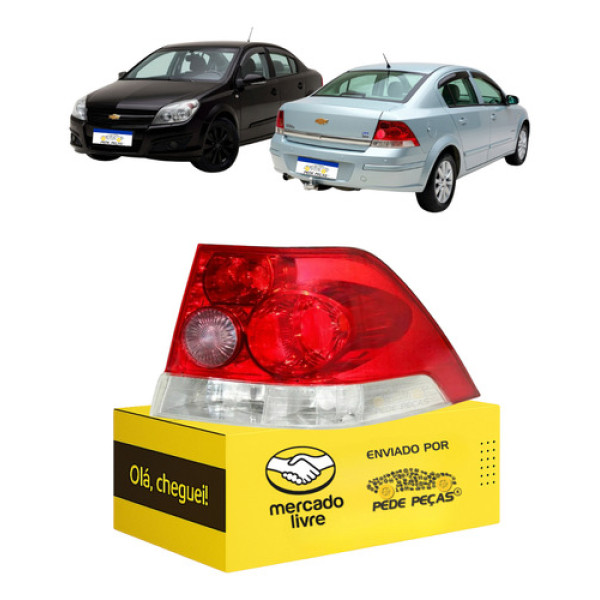 Lanterna Direita Chevrolet Vectra Sedan 2006 2007 A 2011 Direito Vermelho