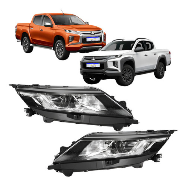 Par Farol Mitsubishi L200 Triton 2021 2022 2023 2024 2025 Direito