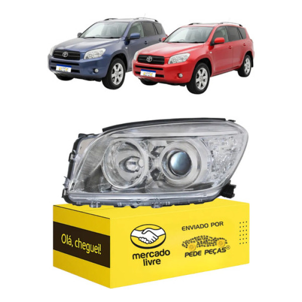 Farol Sinaleira Toyota Rav4 2006 2007 2008 Cromado Novo L.e Esquerdo/motorista