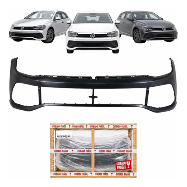 Parachoque Vw Polo Track E Polo Robust 2023 2024 2025 2026 Preto