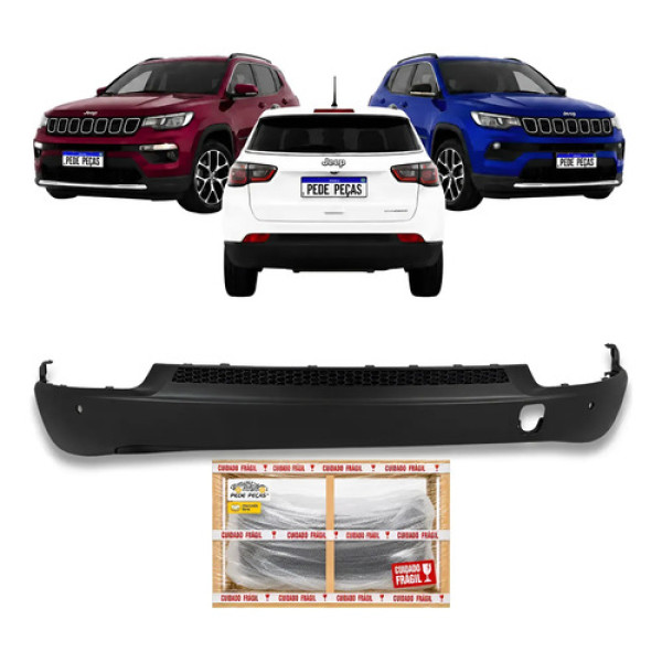 Spoiler Parachoque Traseiro Jeep Compass 2017 18 19 A 2026
