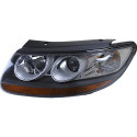 Farol Santa Fe 2007 A 2012 Gls Mascara Negra Pisca Âmbar Le Esquerdo/motorista