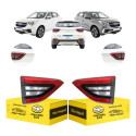 Par Lanterna Sinaleira Tampa Tiggo 5x 2019 2020 C/led Ambos Lados Vermelho