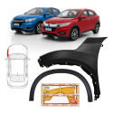Kit Paralama + Moldura Honda Hrv 2015 2016 2017 A 2021 Le