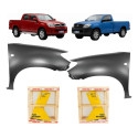 Paralama Hilux 2006 07 08 09 10 2011 S/furo Moldura Par