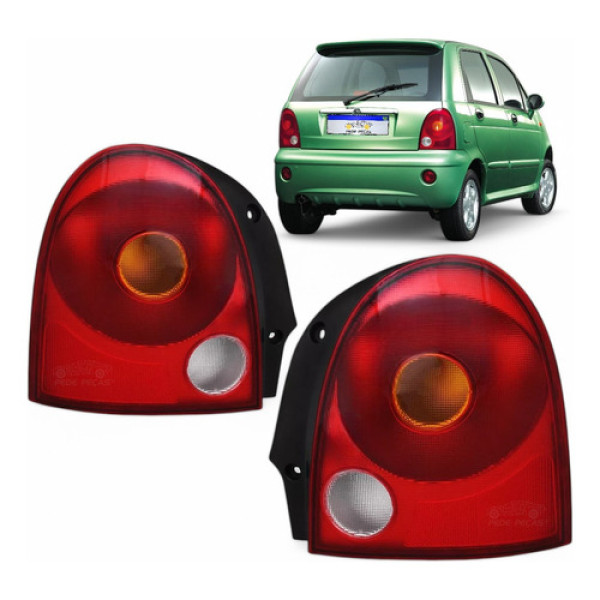 Par Lanterna Chery Qq 2011 2012 2013 2014 2015 Nova Ambos Lados Vermelho