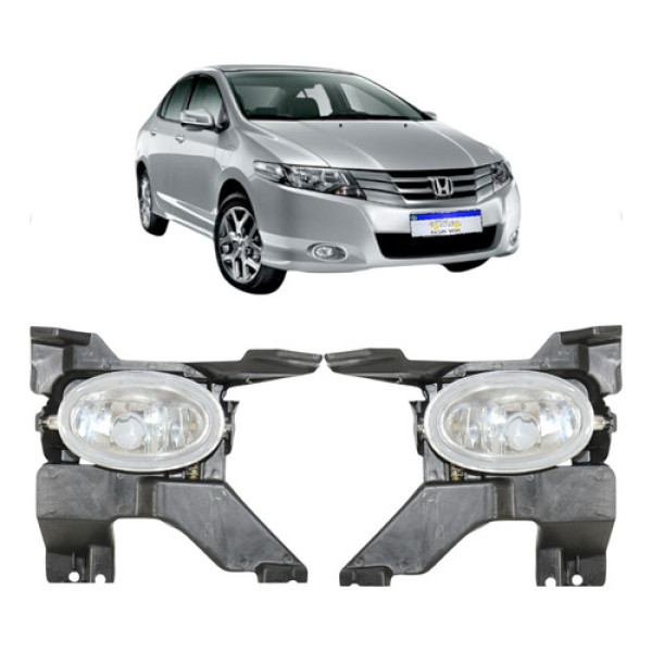 Farol De Milha Honda City 2009 2010 2011 2012 Novo