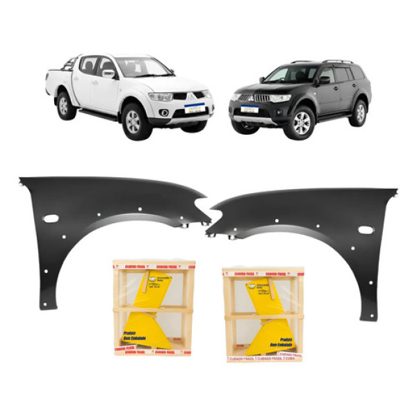 Paralama L200 Triton Pajero Dakar 2007 08 09 10 A 2018 Par
