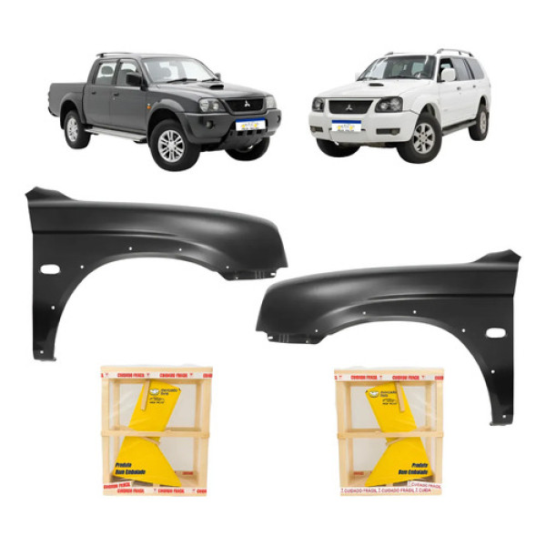 Paralama Par Mitsubishi L200 Outdoor 2003 A 2012 Novo