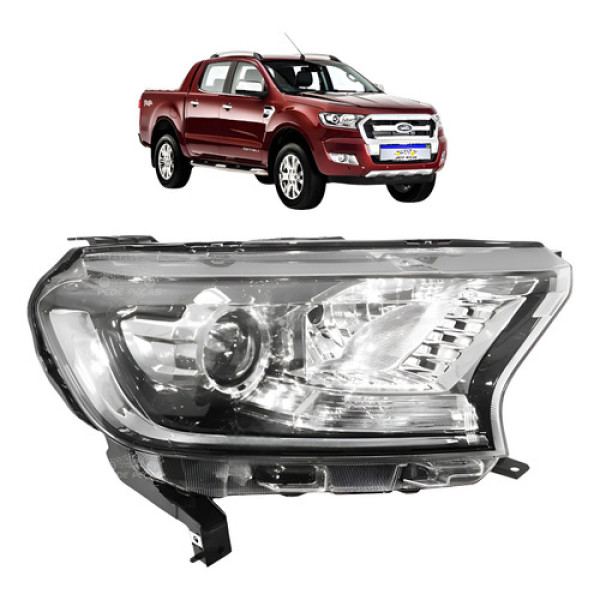 Farol Ford Ranger Xlt 2017 2018 2019 2020 2021 22 23 Novo Ld Direito/passageiro