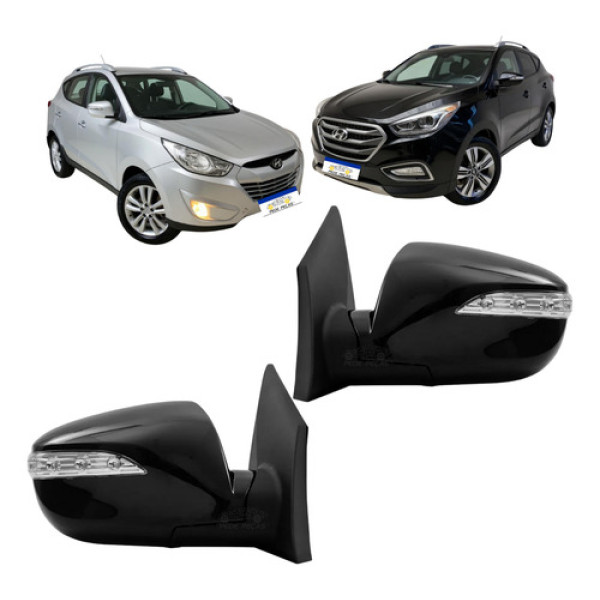 Retrovisor Ix35 2010 2011 2012 2013 2014 Par Elétrico C/led