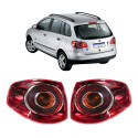 Par Lanterna Canto Volkswagen Spacefox 2006 07 08 09 2010 Ambos Lados Vermelho
