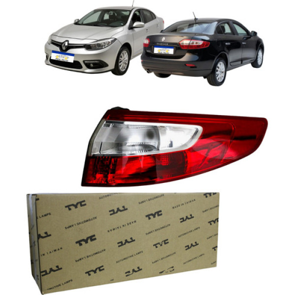 Lanterna Canto Direita Renault Fluence 2011 A 2016 Sem Led Direito/passageiro Direito