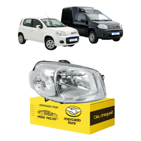 Farol Sinaleira Fiat Uno Vivace Fiorino 2012 2013 14 2015 Ld Direito/passageiro