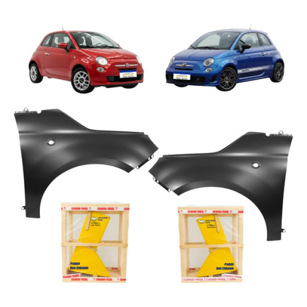 Par Paralama Fiat 500 Cult Lounge 2009 2010 2011 2015