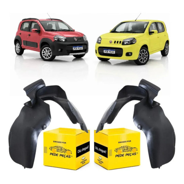 Par Parabarro Dianteiro Fiat Uno 2011 A 2021 Vivace Way Novo