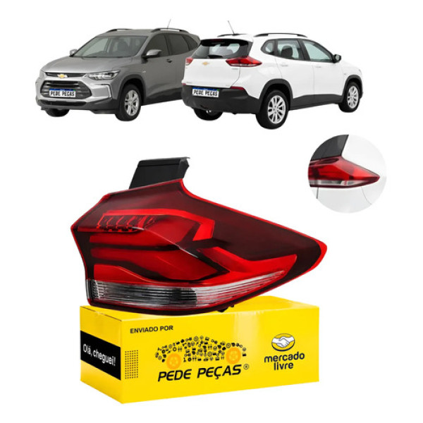 Sinaleira Canto Chevrolet Tracker 2020 21 22 A 2025 C/led Ld Direito/passageiro Vermelho Cristal