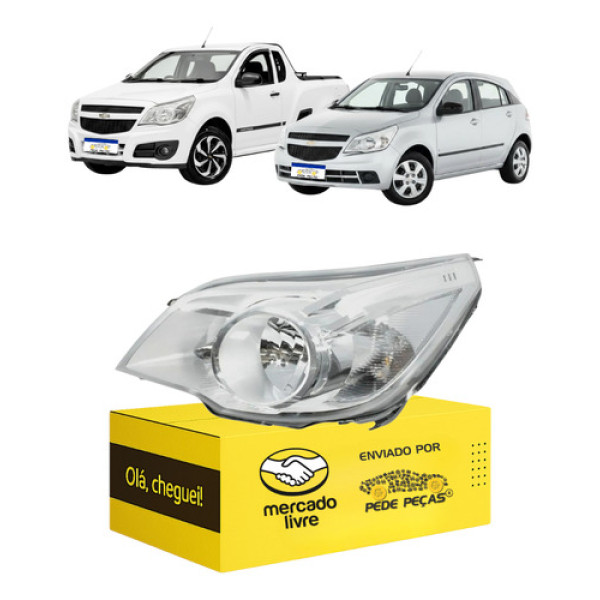 Farol Agile Montana 2010 11 12 13 14 2015 A 2020 Esquerdo Esquerdo/motorista