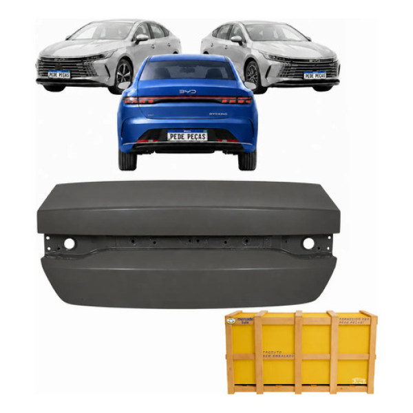 Tampa Traseira Porta Malas Byd King 2024 2025 2026 2027 Cinza