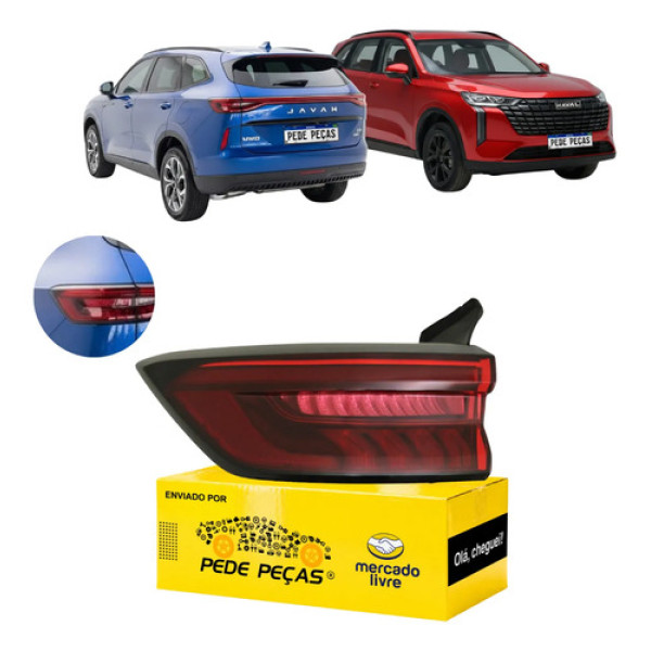 Lanterna Sinaleira Gwm Haval H6 2023 2024 2025 Hev Phev Le Esquerdo/motorista Vermelho