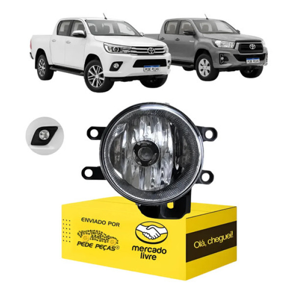 Farol Milha Auxiliar Cibie Toyota Hilux 2018 2019 2020 Ld Cristal