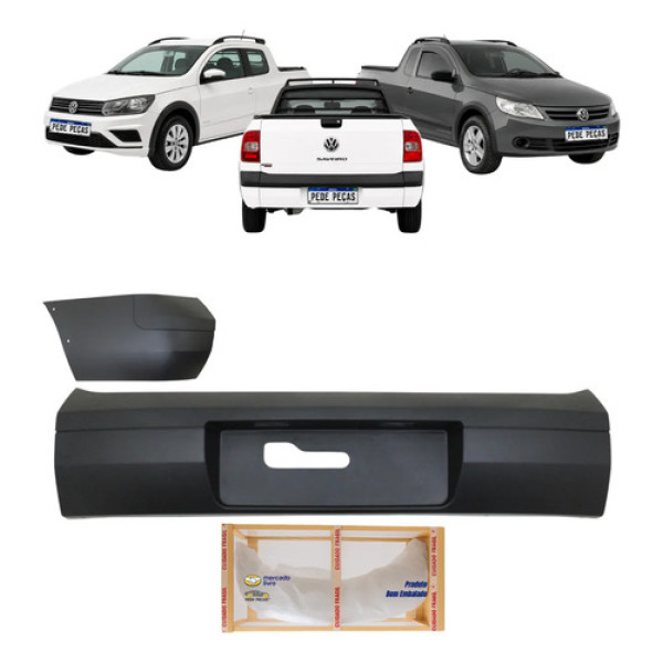 Kit Parachoque Polaina Esquerda Vw Saveiro G5 G6 2010 A 2016