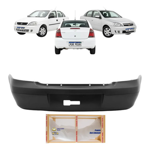 Parachoque Traseiro Gm Corsa Sedan 2003 04 05 06 07 A 2012