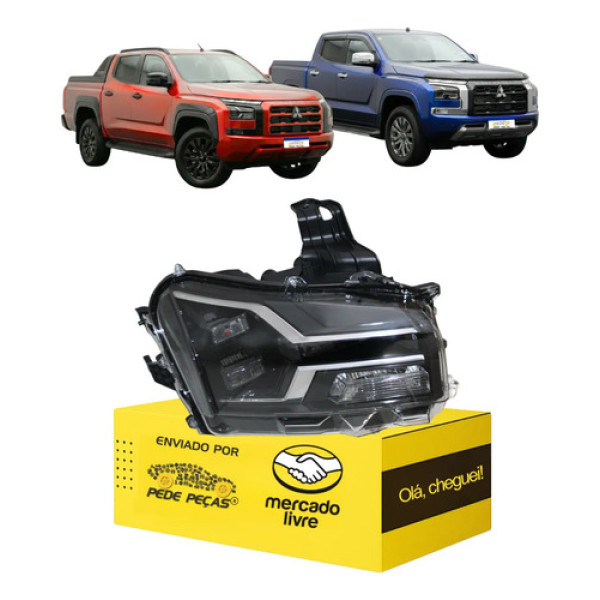 Farol Sinaleira Mitsubishi Triton 2026 Full Led Manual L.d Direito/passageiro