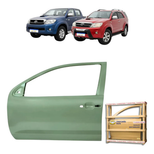 Porta Dianteira Toyota Hilux Sw4 Sr Srv 2005 A 2015 Esquerda Dianteira Esquerdo Motorista Cinza