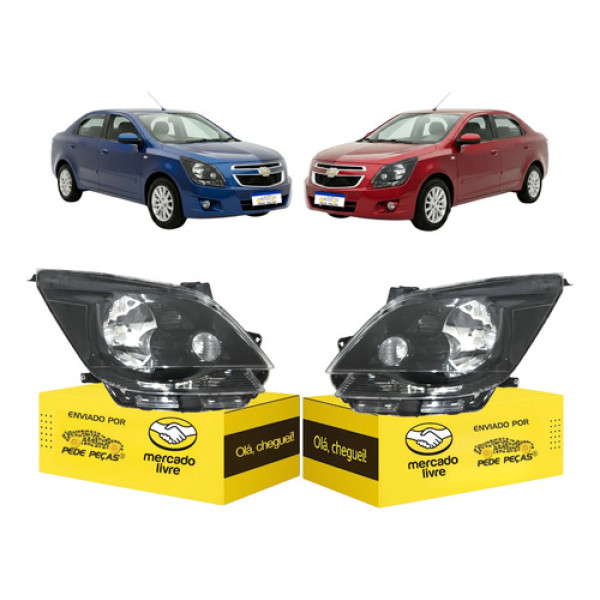 Par Farol Chevrolet Cobalt 2011 2012 2013 2014 2015 Ambos Lados