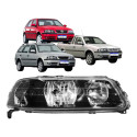 Par Farol Vw Gol Saveiro Parati 2000 A 2005 Máscara Negra Direito