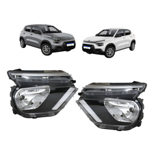 Par Farol Citroen C3 2022 2023 2024 2025 2026 Sem Led Novo Ambos Lados