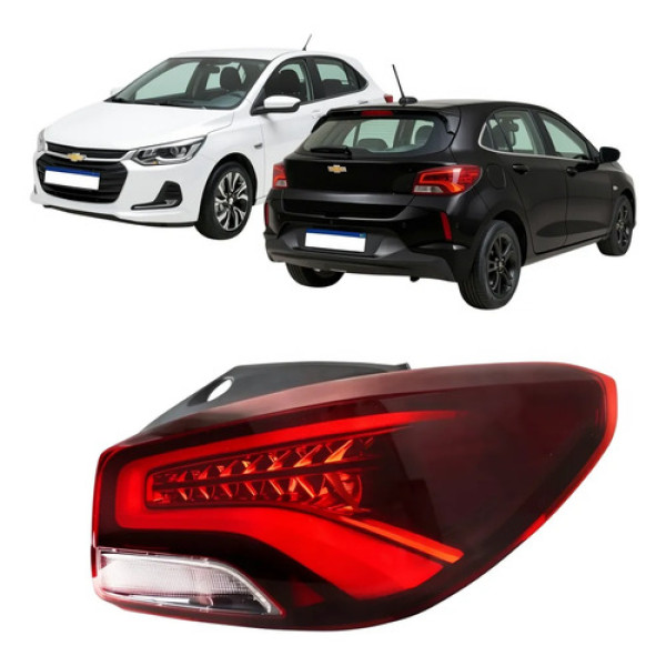 Lanterna Ld Chevrolet Onix Hatch 2020 2021 A 2025 C/ Led Direito/passageiro Direito