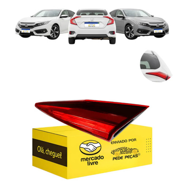 Lanterna Honda Civic G10 2017 2018 2019 2020 2021 Ld Novo Direito/passageiro