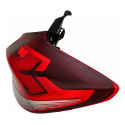 Par Lanterna Canto Tampa Tracker 2020 21 22 A 2025 C/led Ld Direito/passageiro Vermelho Cristal