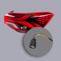 Lanterna Esquerda Chevrolet Onix 2020 A 2025 Sem Led Novo Esquerdo/motorista Vermelho.