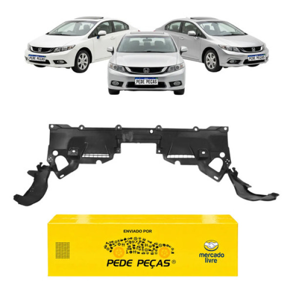 Defletor Parachoque Honda Civic 2012 2013 2014 2015 2016