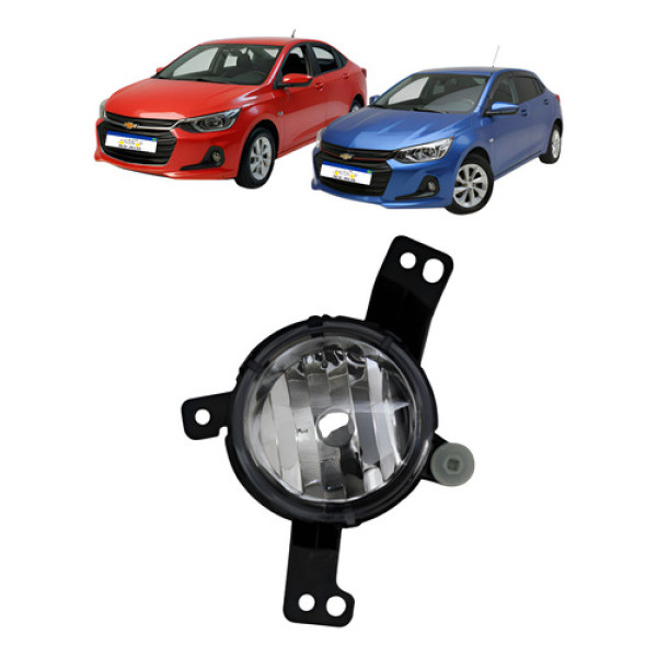 Farol Auxiliar Milha Chevrolet Onix 2020 A 2025 Esquerdo    Cromado Esquerdo/motorista