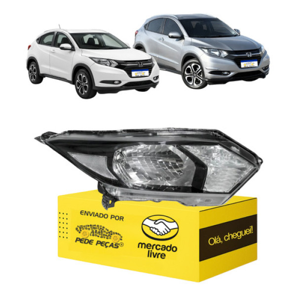 Farol Honda Hrv 2016 2017 2018 Dianteiro Lado Direito Direito