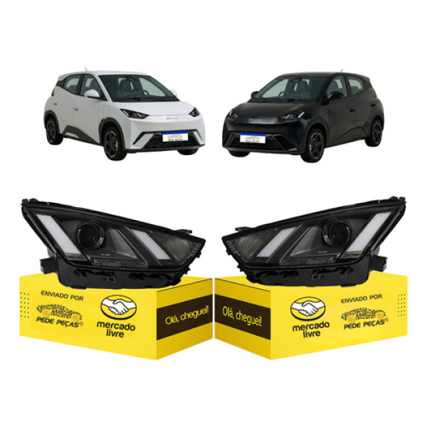 Par Farol Byd Dolphin Mini 2024 2025 2026 Novo Ambos Lados Ambos Lados