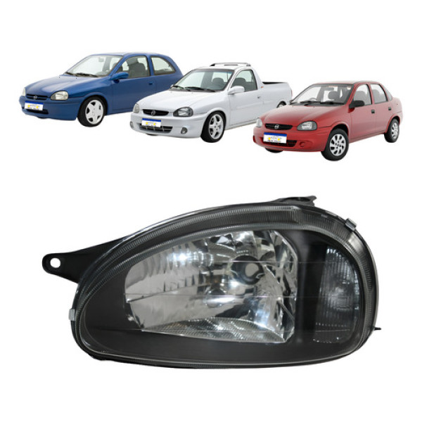 Farol Farol Esquerdo Corsa Classic Wagon Pickup 1994 A 2010 Esquerdo/motorista