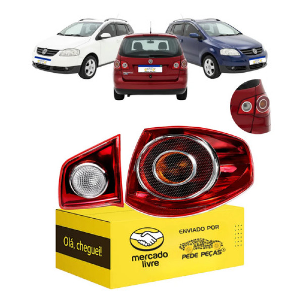 Par Sinaleira Canto Tampa Vw Spacefox 2006 07 08 09 2010 Ld Direito/passageiro