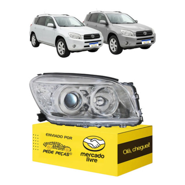 Farol Direito Toyota Rav4 2006 2007 2008 Novo Direito/passageiro