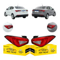 Par Lanterna Sinaleira Fiat Cronos 2018 A 2026 C/led Fumê Ambos Lados Vermelho