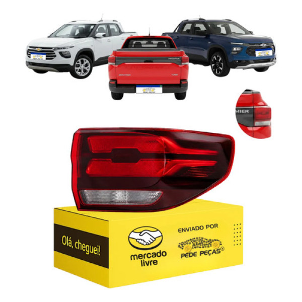 Lanterna Traseira Gm Montana 2023 A 2026 Lt Ltz Rs Novo Ld Direito/passageiro Vermelho
