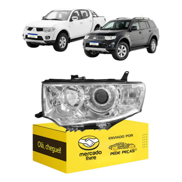 Farol Mitsubishi L200 Triton Hpe 2013 2014 2015 2016 2017