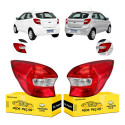 Par Lanterna Sinaleira Ford Ka Hatch Se Sel 2015 A 2018 Novo Ambos Lados Vermelho