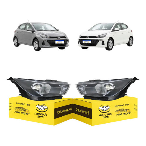 Par Farol Sinaleira Hb20 Sedan 2024 25 2026 Elétrico Novo Ambos Lados