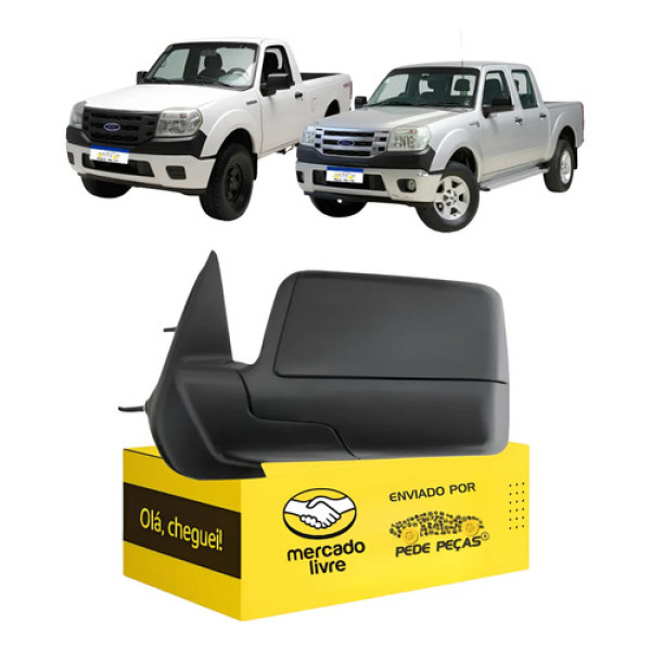 Retrovisor Le Ford Ranger 2009 2010 2011 2012 Fixo Manual Esquerdo