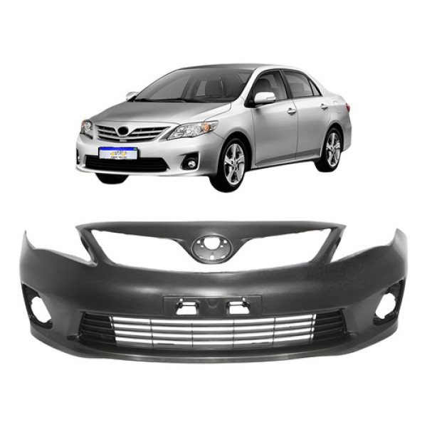 Parachoque Dianteiro Toyota Corolla 2011 2012 2013 2014 Preto
